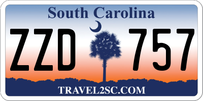 SC license plate ZZD757