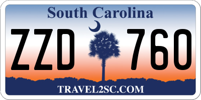 SC license plate ZZD760
