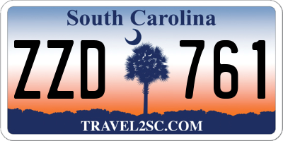 SC license plate ZZD761