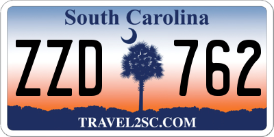 SC license plate ZZD762
