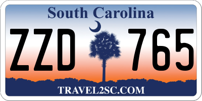 SC license plate ZZD765