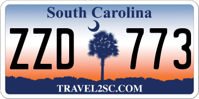 SC license plate ZZD773