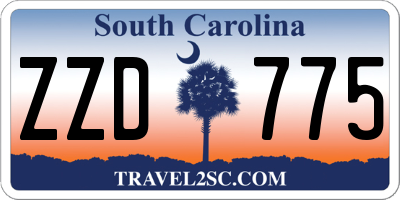 SC license plate ZZD775
