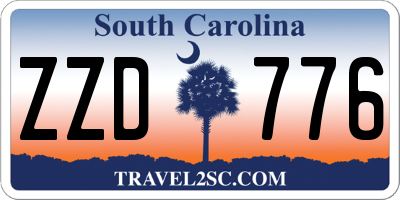 SC license plate ZZD776