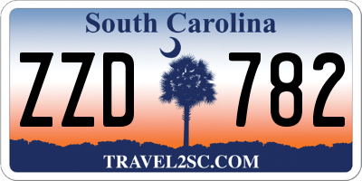 SC license plate ZZD782