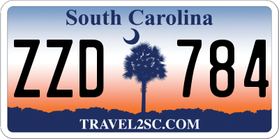 SC license plate ZZD784