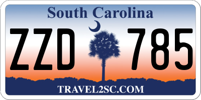 SC license plate ZZD785