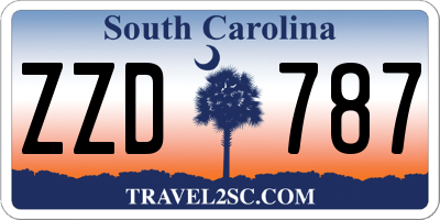 SC license plate ZZD787