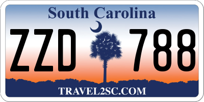 SC license plate ZZD788