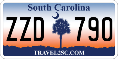 SC license plate ZZD790