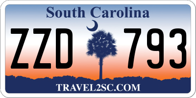 SC license plate ZZD793