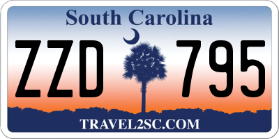 SC license plate ZZD795