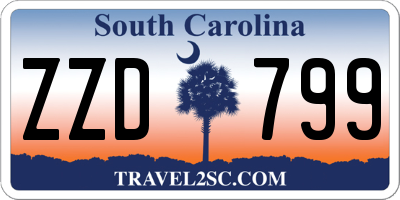 SC license plate ZZD799