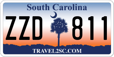 SC license plate ZZD811