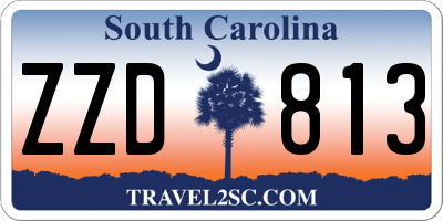 SC license plate ZZD813