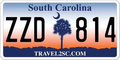 SC license plate ZZD814
