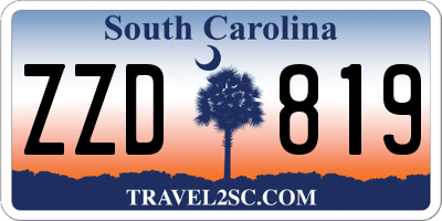 SC license plate ZZD819