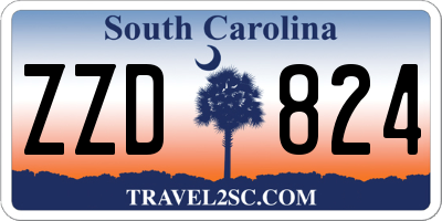 SC license plate ZZD824