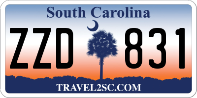 SC license plate ZZD831
