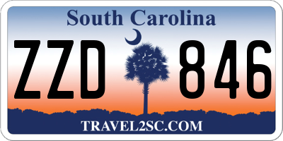 SC license plate ZZD846