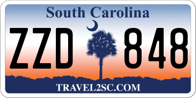 SC license plate ZZD848