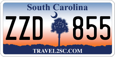 SC license plate ZZD855