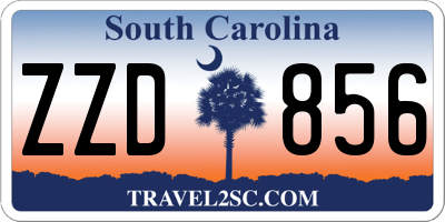 SC license plate ZZD856