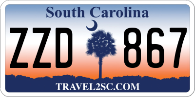 SC license plate ZZD867