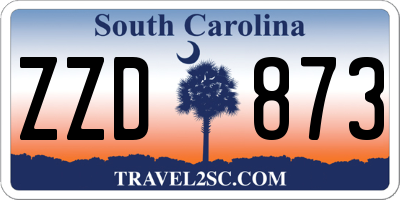 SC license plate ZZD873