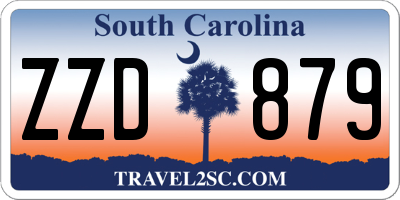 SC license plate ZZD879