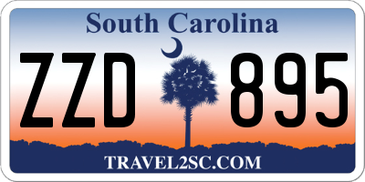 SC license plate ZZD895