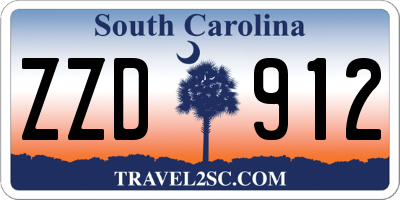 SC license plate ZZD912