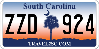 SC license plate ZZD924