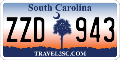 SC license plate ZZD943