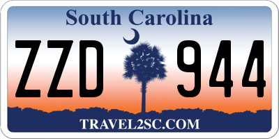SC license plate ZZD944