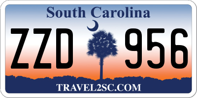 SC license plate ZZD956