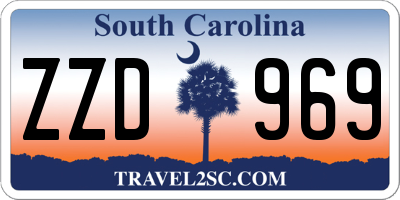 SC license plate ZZD969