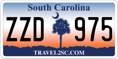 SC license plate ZZD975