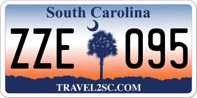 SC license plate ZZE095