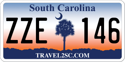 SC license plate ZZE146