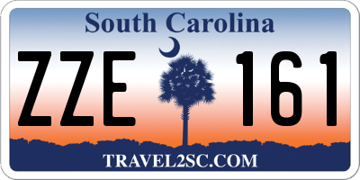 SC license plate ZZE161