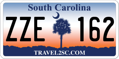 SC license plate ZZE162