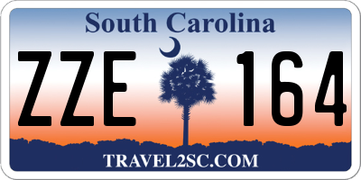 SC license plate ZZE164