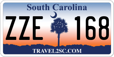 SC license plate ZZE168