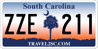 SC license plate ZZE211
