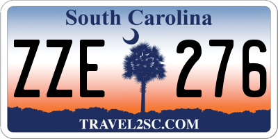 SC license plate ZZE276
