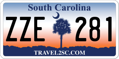 SC license plate ZZE281