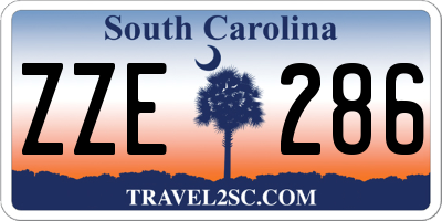 SC license plate ZZE286