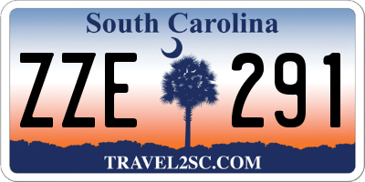 SC license plate ZZE291