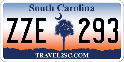 SC license plate ZZE293